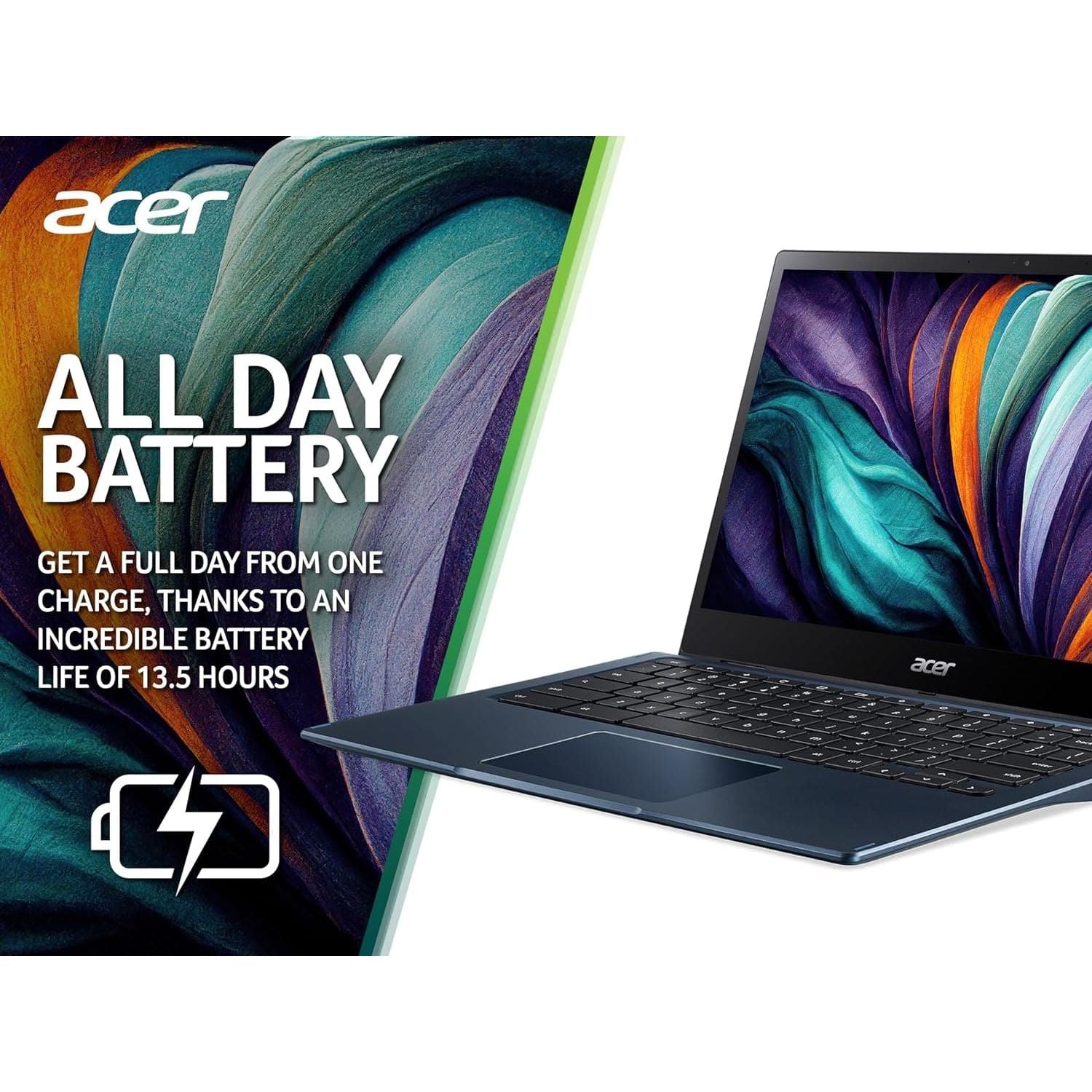 Buy Acer,Acer Chromebook Spin 513 CP513-1H - 13.3-Inch Convertible Laptop, Qualcomm SC7180, 8GB RAM, 64GB eMMC, Full HD Touchscreen, Chrome OS, Silver - Gadcet UK | UK | London | Scotland | Wales| Near Me | Cheap | Pay In 3 | Laptops